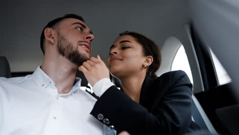 Young-couple-in-a-vehicle