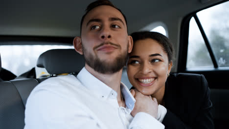 Young-couple-in-a-vehicle