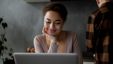 Lovely-couple-talking-at-home