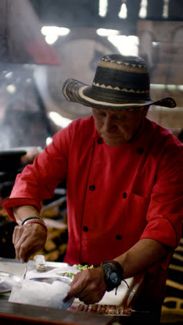 Man-working-in-a-latin-restaurant