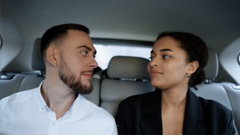 Young-couple-in-a-vehicle