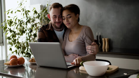 Lovely-couple-talking-at-home