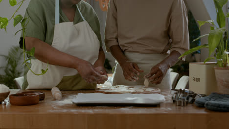 Couple-making-cookies