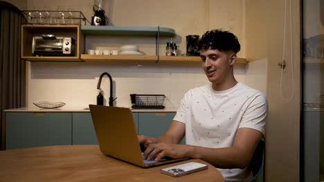 Smiling-man-working-at-home