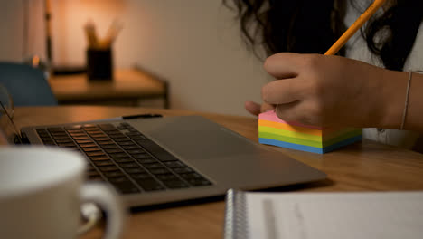 Young-woman-working-at-home