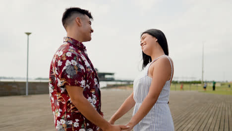 Couple-hugging-outside