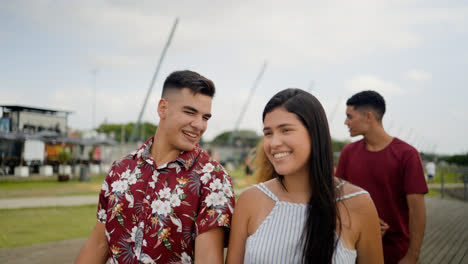 Couples-walking-together