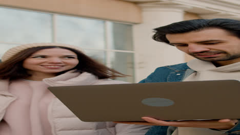 Couple-walking-on-the-street