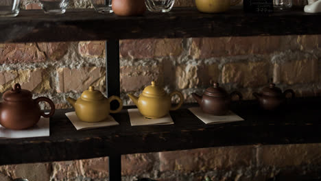 Teapots-in-a-shelf