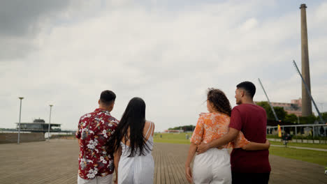 Couples-walking-together