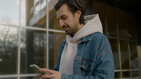 Man-walking-on-the-street