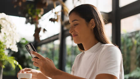 Woman-using-phone