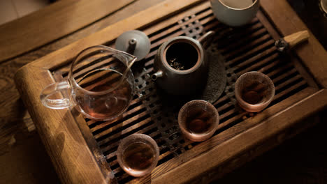 Set-of-tea-containers-on-table