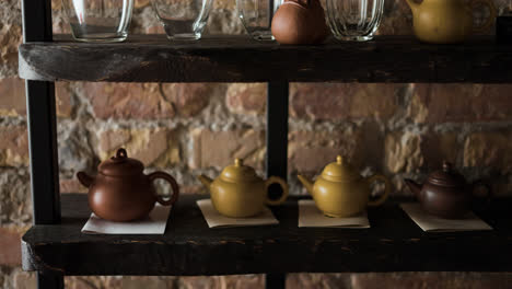 Teapots-in-a-shelf