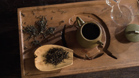 Set-of-tea-containers-on-table