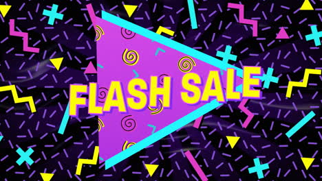 Flash-Sale-Grafik-Auf-Violettem-Hintergrund