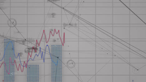 Animación-De-La-Visualización-Del-Mercado-De-Valores-Sobre-Fondo-Blanco.-