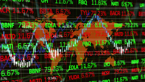 Datos-Del-Mercado-De-Valores-Y-Procesamiento-De-Datos-Estadísticos-Contra-El-Mapa-Mundial