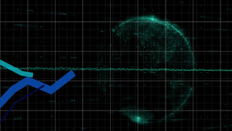 Financial-data-and-statistical-data-processing-against-globe-spinning