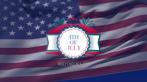 4th-of-July,-Independence-Day-text-and-American-flag