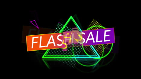 Flash-Sale-advertisement-in-Retro-Eighties-style.-4k