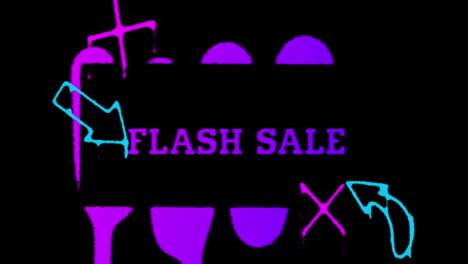 Wörter-Flash-Sale-Zeichnung-Mit-Lila-Farbe