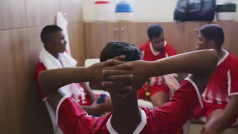 Depressed-soccer-players-in-the-locker-room