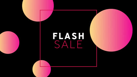 Flash-Sale-Auf-Schwarzem-Hintergrund