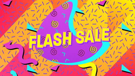 Gráfico-De-Venta-Flash-Sobre-Fondo-Multicolor-4k