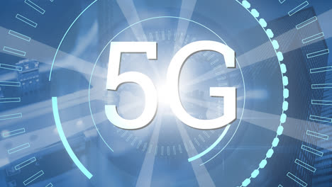 Animation-Von-5g-Auf-Rotierenden-Kreisen-Und-Auf-Blendend-Weißem-Licht