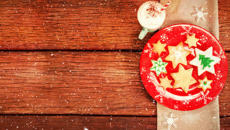 Falling-snow-with-Christmas-food