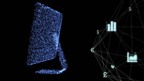 Digitales-Composite-Video-Eines-Verbindungsnetzes-Mit-Symbolen-Und-3D-Computermodell