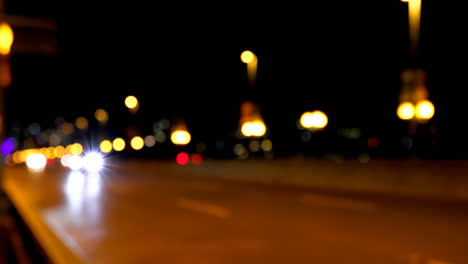 Colorful-bokeh-of-car-lights-on-the-street-at-night-4k