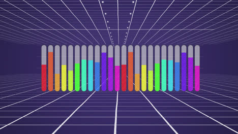 Buntes-Balkendiagramm-Auf-Violettem-Hintergrund