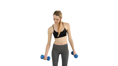 Fit-model-lifting-dumbbells