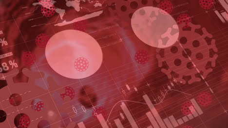 Animation-of-covid-19-cells-and-statistics-processing