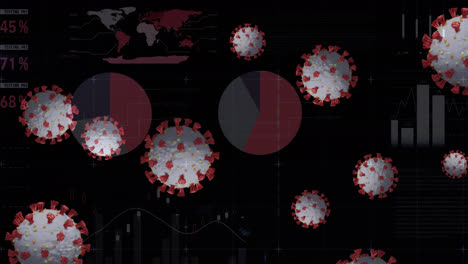 Animation-of-covid-19-cells-and-statistics-processing