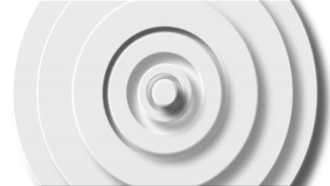 Animation-of-white-circle-layers-pulsating-on-white-background