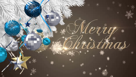 Animation-of-fir-tree-branches-over-marry-christmas-text