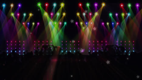 Animation-of-crowd-of-people-dancing-in-music-venue-with-colourful-lights