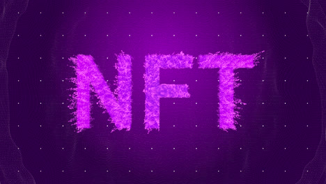 Animation-Von-NFT-Auf-Violettem-Hintergrund-Mit-Punkten