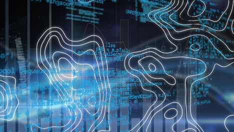 Animation-of-isohypses-over-data-processing-and-graphs