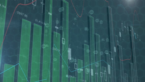 Procesamiento-De-Datos-Del-Mercado-De-Valores-Sobre-El-Mundo-De-Iconos-Digitales-Contra-El-Fondo-Azul.