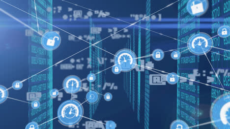 Animation-of-network-of-connections-with-icons-over-data-processing