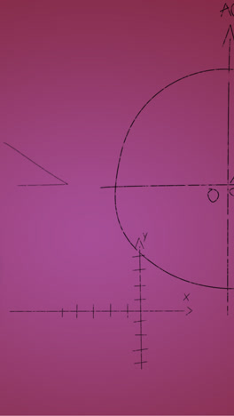 Animation-Handgeschriebener-Mathematischer-Formeln-Auf-Rosa-Hintergrund