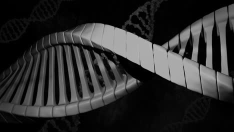 Makroanimation-Eines-Sich-Drehenden-Blauen-3D-DNA-Strangs