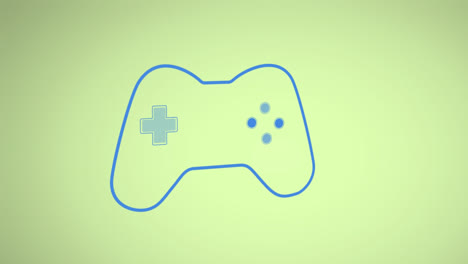 Animation-Des-Gamepad-Symbols-Auf-Grünem-Hintergrund