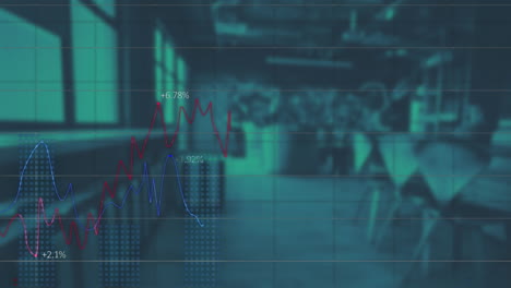 Animation-Der-Statistischen-Datenverarbeitung-Vor-Dem-Hintergrund-Eines-Leeren-Cafés