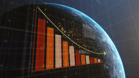 Animation-Der-Finanzdatenverarbeitung-Auf-Der-Ganzen-Welt