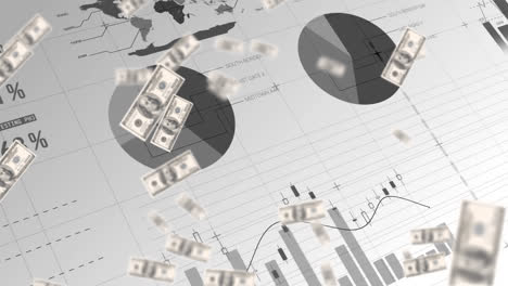 Animación-Del-Procesamiento-De-Datos-Sobre-Billetes